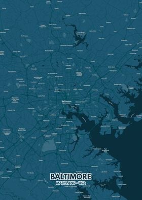 Baltimore city map