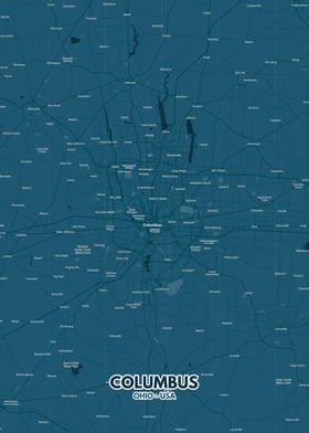 Columbus city map