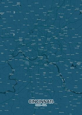 Cincinnati city map