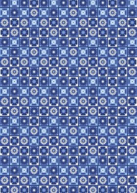 Geometric Blue Tiles