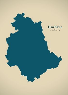 Umbria region map