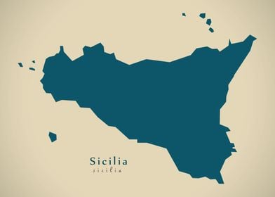 Sicilia region map