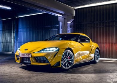 New Yellow toyota GR Supra