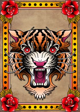 tiger poster traditional
