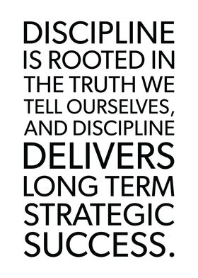 Discipline and Success