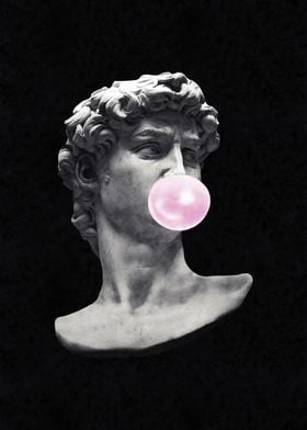 David blowing bubblegum 