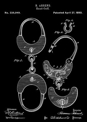 Handcuff 1880 patent