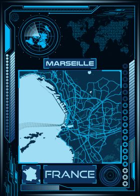 MARSEILLE MAP FRANCE