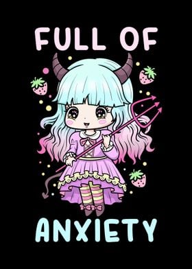 Full of Anxiety Goth Girl