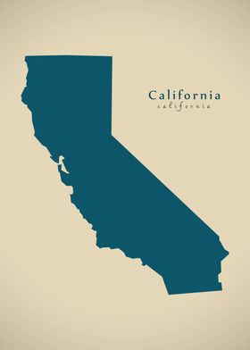 California state map