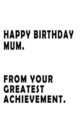 Happy Birthday Mum