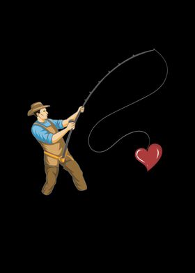 Fisherman Catching A Heart