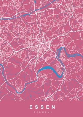 ESSEN Map GERMANY