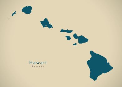 Hawaii federal state map