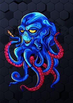 Octopus With Alien Face