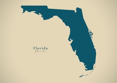 Florida federal state map