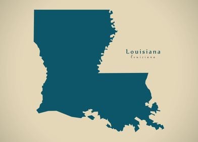 Louisiana federal map