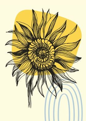 Sunflower Nordic art