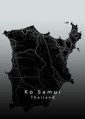 Ko Samui Island Map 