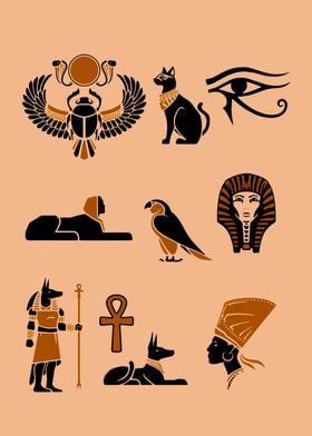 EGYPTIAN ART SYMBOLS