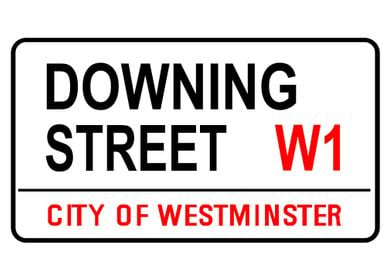 Downing Street Sign