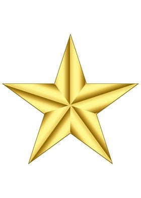 Military General Gold Star