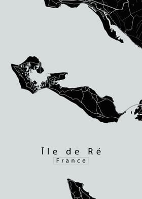 Ile de Re Island Map