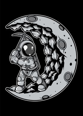 Astronaut Moon Digger