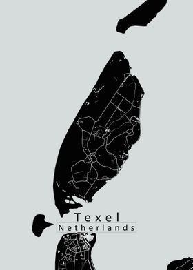 Texel Island Map