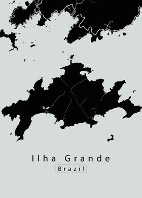 Ilha Grande Island Map