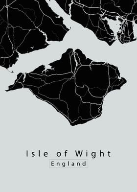 Isle of Wight Island Map