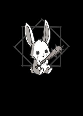 Bunny Satanic Kawaii' Poster by schmugo | Displate Bunny Satanic Kawaii' Poster by schmugo | Displate