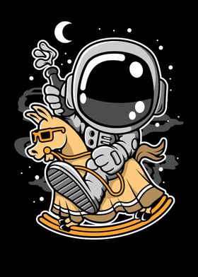 Astronaut Riding Horse