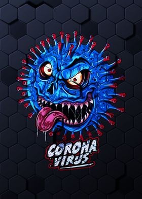 Corona Virus Monster