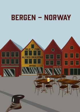 Bryggen in Bergen Norway 