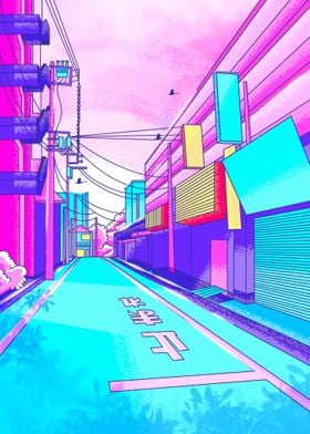 Japanese Street City Pop