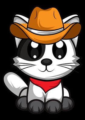 Cat Cowboy Cowboy Fan Gift