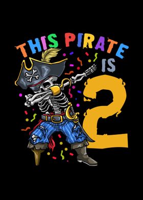 2nd Birthday Pirate Dabbin