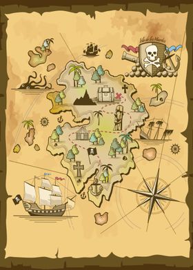 pirates fantasy Maps