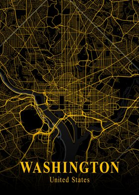 WASHINGTON GOLD CITY MAP