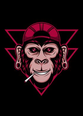 Chimpanzee smoke