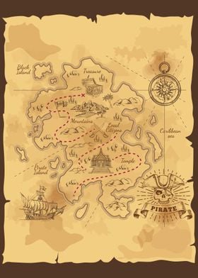 fantasy pirates maps