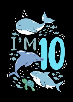 10th Birthday Sea Animal