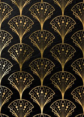 Gold Art deco