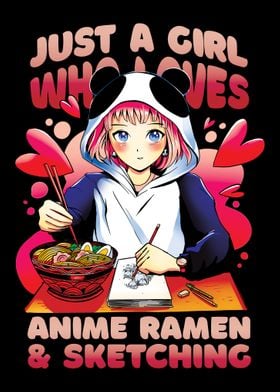 Anime Ramen and Sketching