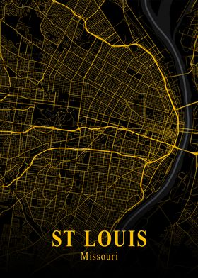 ST LOUIS GOLD CITY MAP