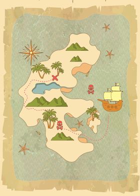 Pirates fantasy maps