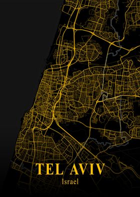 TEL AVIV GOLD CITY MAP