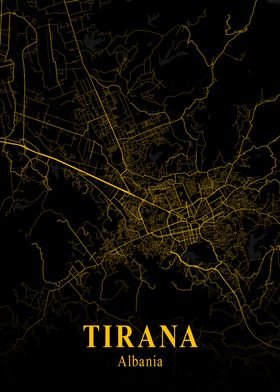 TIRANA GOLD CITY MAP