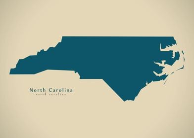 North Carolina state map